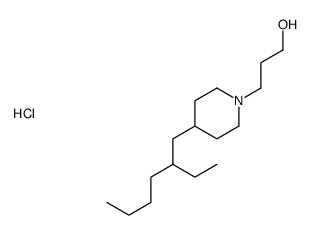 3-[4-(2-ethylhexyl)piperidin-1-yl]propan-1-ol,hydrochloride结构式