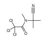 2,2,2-trichloro-N-(2-cyanopropan-2-yl)-N-methylacetamide结构式