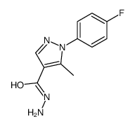 1-(4-氟苯)-5-甲基-1H-吡唑-4-酰肼结构式