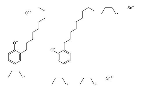 dibutyl-[dibutyl-(2-nonylphenoxy)stannyl]oxy-(2-nonylphenoxy)stannane Structure
