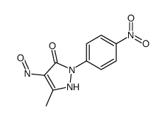 5-methyl-2-(4-nitrophenyl)-4-nitroso-1H-pyrazol-3-one Structure