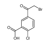 5-(2-bromoacetyl)-2-chlorobenzoic acid Structure