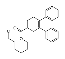 6-chlorohexyl 3,4-diphenylcyclohex-3-ene-1-carboxylate结构式