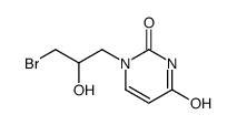 1-(3-bromo-2-hydroxypropyl)pyrimidine-2,4-dione结构式