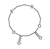 1,10-dioxa-4,7-dithiacyclotridecane-11,13-dione Structure