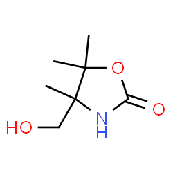 2-Oxazolidinone,4-(hydroxymethyl)-4,5,5-trimethyl-(9CI) structure
