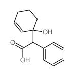 Benzeneacetic acid, a-(1-hydroxy-2-cyclohexen-1-yl)-结构式