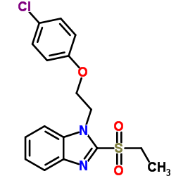 1-[2-(4-Chlorophenoxy)ethyl]-2-(ethylsulfonyl)-1H-benzimidazole Structure