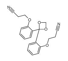 3-[2-[2-[2-(2-cyanoethoxy)phenyl]-1,3-dioxetan-2-yl]phenoxy]propanenitrile Structure