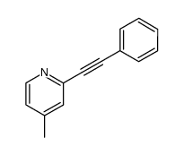 4-methyl-2-(phenylethynyl)pyridine结构式