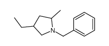 1-benzyl-4-ethyl-2-methylpyrrolidine结构式