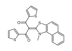 2-(1-methylbenzo[e][1,3]benzothiazol-2-ylidene)-1,3-dithiophen-2-ylpropane-1,3-dione结构式
