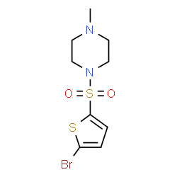 1-[(5-bromothiophen-2-yl)sulfonyl]-4-methylpiperazine Structure