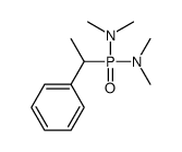 N-[dimethylamino(1-phenylethyl)phosphoryl]-N-methylmethanamine结构式