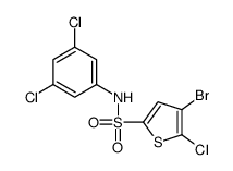 4-bromo-5-chloro-N-(3,5-dichlorophenyl)thiophene-2-sulfonamide结构式