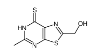 2-hydroxymethyl-5-methyl-6H-thiazolo[5,4-d]pyrimidine-7-thione结构式