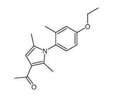 1-[1-(4-ethoxy-2-methylphenyl)-2,5-dimethylpyrrol-3-yl]ethanone Structure