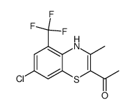 1-(7-Chloro-3-methyl-5-trifluoromethyl-4H-benzo[1,4]thiazin-2-yl)-ethanone结构式