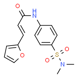 N-{4-[(dimethylamino)sulfonyl]phenyl}-3-(2-furyl)acrylamide结构式