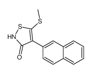 5-methylsulfanyl-4-naphthalen-2-yl-1,2-thiazol-3-one结构式