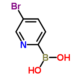 (5-Bromo-2-pyridinyl)boronic acid structure