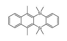 5,5,6,11,12,12-hexamethylbenzo[b]silanthrene Structure