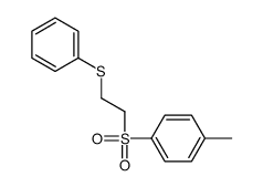 1-methyl-4-(2-phenylsulfanylethylsulfonyl)benzene结构式