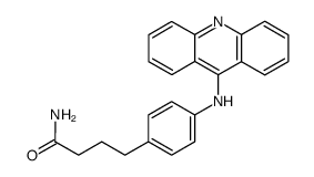 4-[p-(9-Acridinylamino)phenyl]butyramide structure