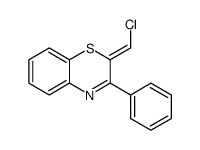 2-(chloromethylidene)-3-phenyl-1,4-benzothiazine Structure