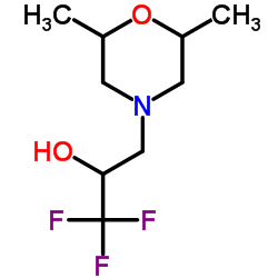 3-(2,6-DIMETHYLMORPHOLINO)-1,1,1-TRIFLUORO-2-PROPANOL结构式