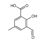 3-formyl-2-hydroxy-5-methylbenzoic acid结构式