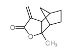 4,7-Methanobenzofuran-2(3H)-one, hexahydro-7a-methyl-3-methylene-结构式