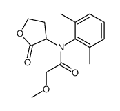 N-(2,6-dimethylphenyl)-2-methoxy-N-(2-oxooxolan-3-yl)acetamide结构式