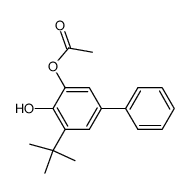 4-hydroxy-5-t-butyl-1,1'-biphenyl-3-yl acetate结构式