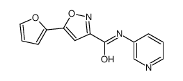 3-Isoxazolecarboxamide,5-(2-furanyl)-N-3-pyridinyl-(9CI)结构式