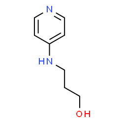 3-[(吡啶-4-基)胺]丙-1-醇结构式