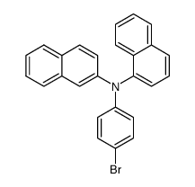 N-(4-bromophenyl)-N-(naphtho-2-yl)-1-naphthylamine结构式