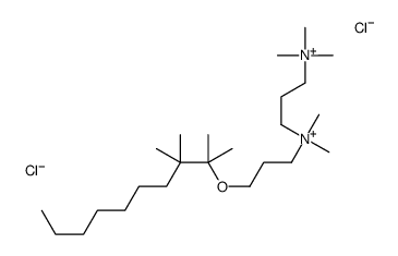 N,N,N,N',N'-pentamethyl-N'-[3-[(tetramethylnonyl)oxy]propyl]-N,N'-trimethylenediammonium dichloride结构式