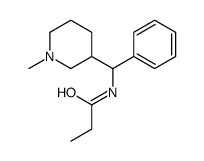 N-[(1-methylpiperidin-3-yl)-phenylmethyl]propanamide结构式