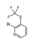 2-Bromo-3-[(trifluoromethyl)sulfanyl]pyridine结构式