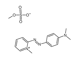 2-[[4-(dimethylamino)phenyl]azo]-1-methylpyridinium methyl sulphate结构式