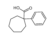 1-phenylcycloheptane-1-carboxylic acid结构式