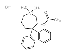 (1,1-dimethyl-4,4-diphenyl-1-azoniacyclohept-3-yl) acetate structure