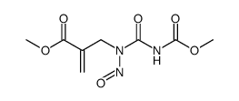 methyl 2-((3-(methoxycarbonyl)-1-nitrosoureido)methyl)acrylate Structure