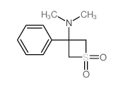 3-Thietanamine,N,N-dimethyl-3-phenyl-, 1,1-dioxide Structure