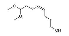 1,1-dimethoxy-8-hydroxy-4Z-octene Structure
