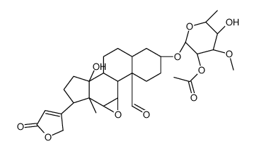 3β-[(2-O-Acetyl-6-deoxy-3-O-methyl-α-L-glucopyranosyl)oxy]-11α,12α-epoxy-14-hydroxy-5β-card-20(22)-enolide picture