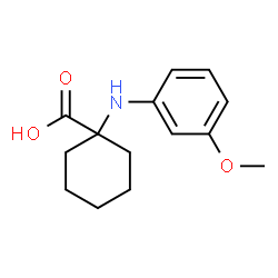 1-(3-METHOXY-PHENYLAMINO)-CYCLOHEXANECARBOXYLIC ACID结构式