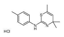 4,4,6-trimethyl-N-(4-methylphenyl)-1,3-thiazin-2-amine,hydrochloride Structure