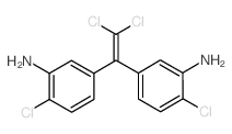 {5-[1-(3-Amino-4-chlorophenyl)-2,2-dichlorovinyl]-2-chlorophenyl}amine结构式